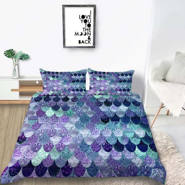 unicorn mermaid bedding