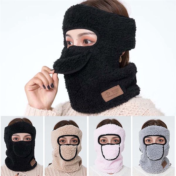 

winter face mask neck warmer windproof bicycle half hearing protection cycling skiing running face mask new, Black