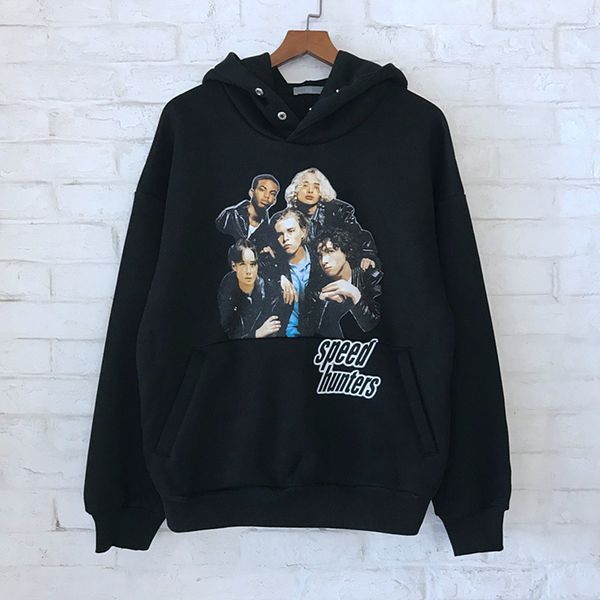 

autumn winter speed hunters printed women men hoodies sweatshirts hiphop streetwear men hoodies pullover, Black