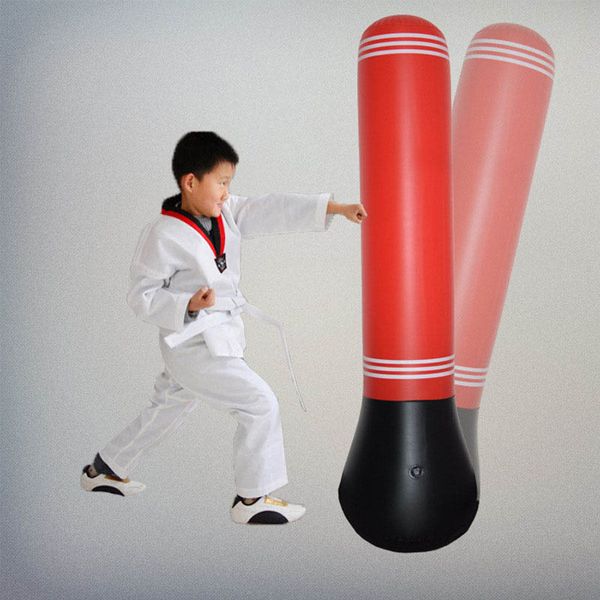 

pvc children inflatable tumbler punching bag home gym fitness kick boxing fight training stress relief toy