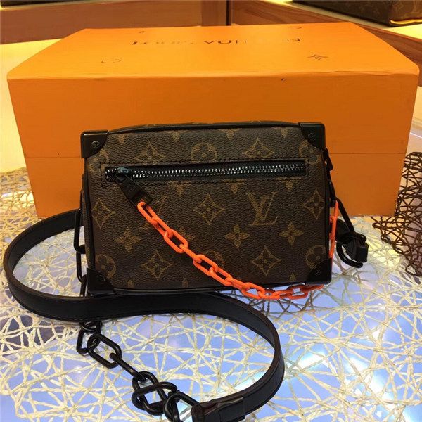 

19men 039 houlder bag luxury bag fa hion alphabet pattern pari mini oft trunk handbag ize 18x13x8cm model m44480