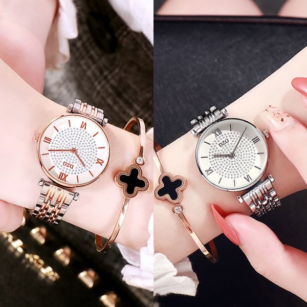 

dzg fashion 2019 quartz dzg fashion women's 2019 women's watch quartz watch, Blue