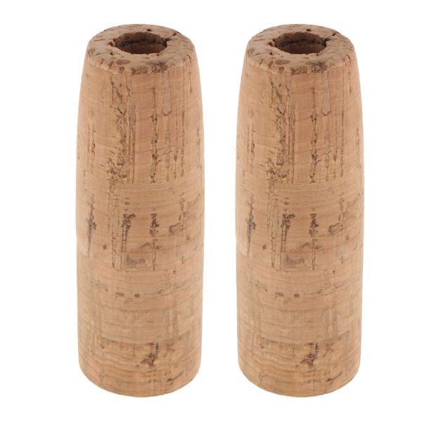 

2pcs aa grade cork fishing rod handle grip diy components repair accessory