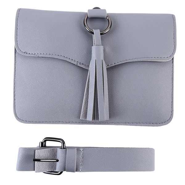 

ladies wallet shoulder messenger bag tassel belt envelope pocket phone bag fashion solid buckle pocket new fringed leather
