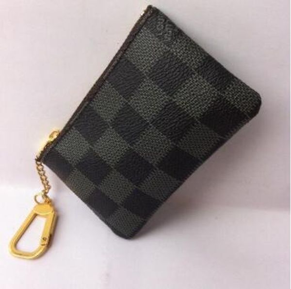 

u33 color key pouch damier leather holds famous classical designer women key holder coin purse small leather key wallets 2019, Red;black
