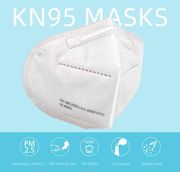 

fast delivery in stock 20 pcs kn95 dustproof anti-fog and breathable face masks 95% filtration n95 mask features as kf94 ffp2