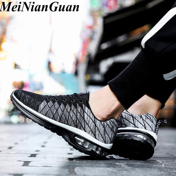 

breathable men's sneakers male air cushion sport shoe man jogging shoes mesh running shoe damping sports shoes summer b7