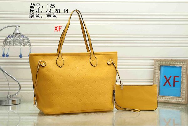 

2pcs/set high qulity classic designers womens handbags flower ladies composite tote leather clutch shoulder bags female purse with wallet 10