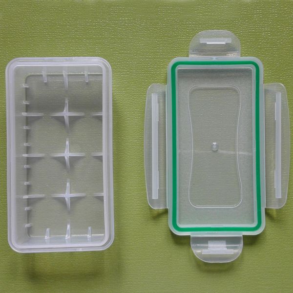 

3pcs waterproof dustproof case holder for 18650 cr123a 16340 light weight battery storage box @2