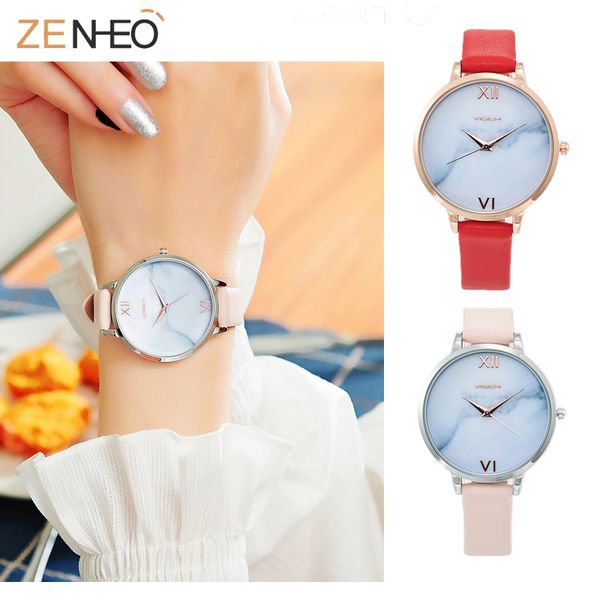 

women watch viger brand movement quartz round watches two scale simple fashion waterproof student leather wristband female gift, Slivery;brown