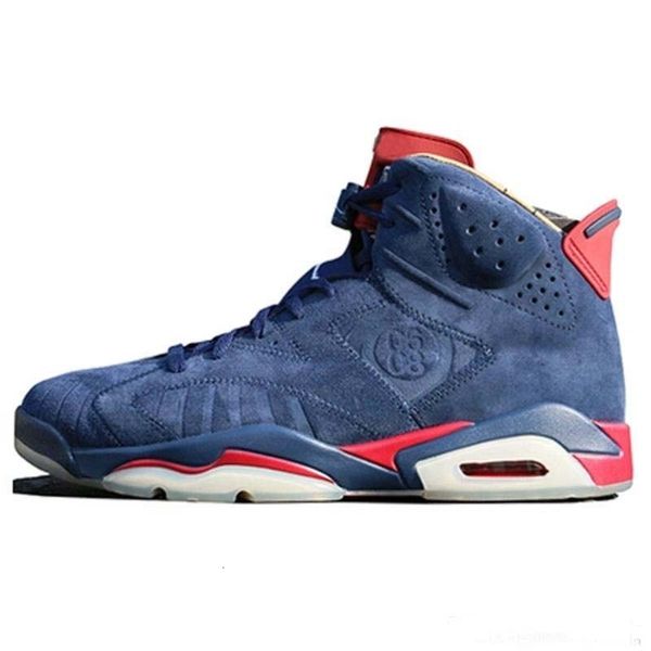 

2019 designer 6s doernbecher mens basketball shoes 6 db navy blue suede man trainers chaussure de basket ball sports sneakers size 7-13