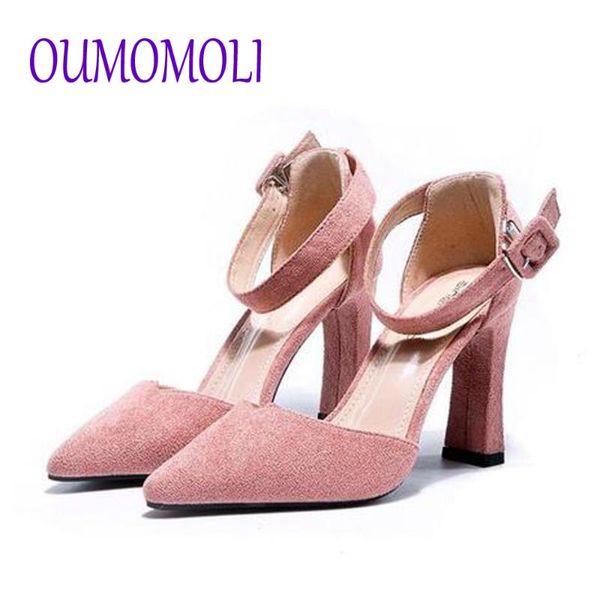 

2020 classic high heels women's summer shoes ladies strappy pumps heels woman ankle buckle shoes q619, Black
