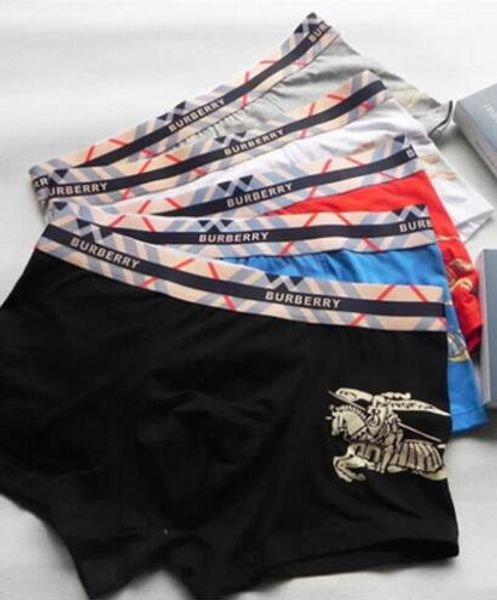 

famous mens boxer shorts underwear for man luxury designer underwear casual short man breathable male gay underwear boxer homme, Black;white