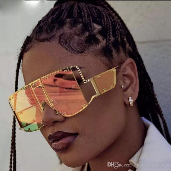 

oversized sunglasses women 2019 sunglasses men vintage sunglasses luxury retro square mens sunglass sun glasses 6 color, White;black