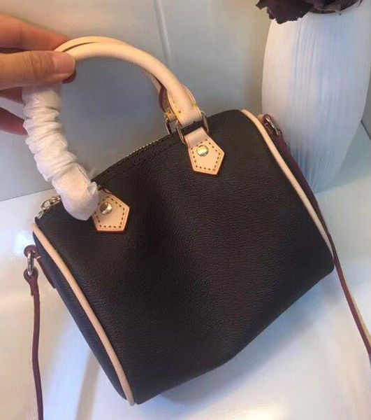 

brand fashion women mini bag real leather nano16cm speedy shoulder bag crossbody bags bucket bag classic printing design purse all match