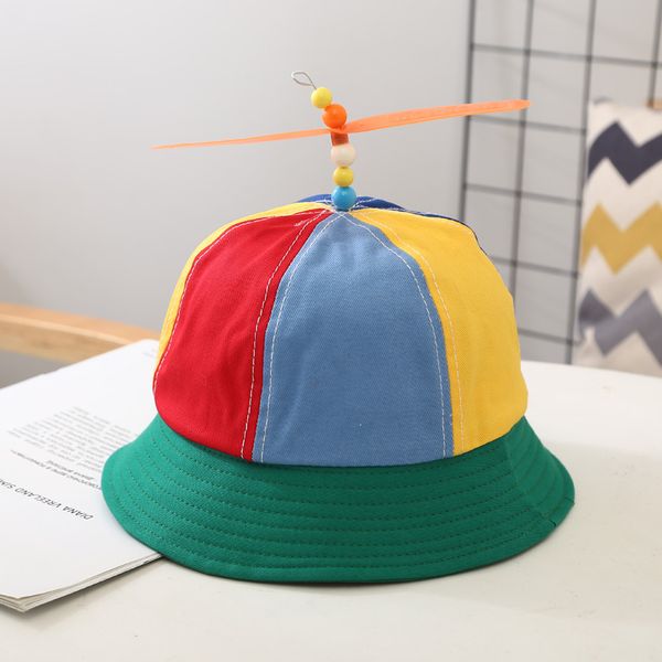 

cotton patchwork color bucket hat fisherman hat outdoor travel sun cap hats for children boy and girls 34