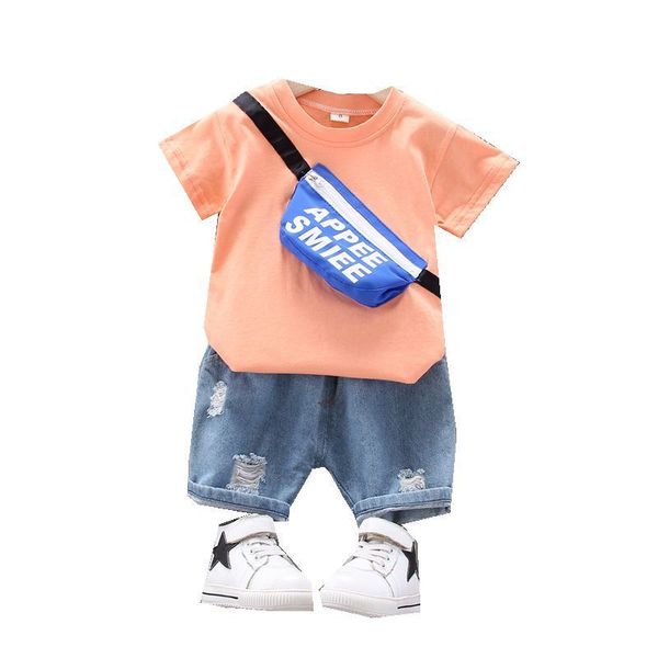 

new summer baby girl clothes children boys pocket letter t shirt shorts 2pcs/sets toddler active costume infant kids tracksuits t200613, White