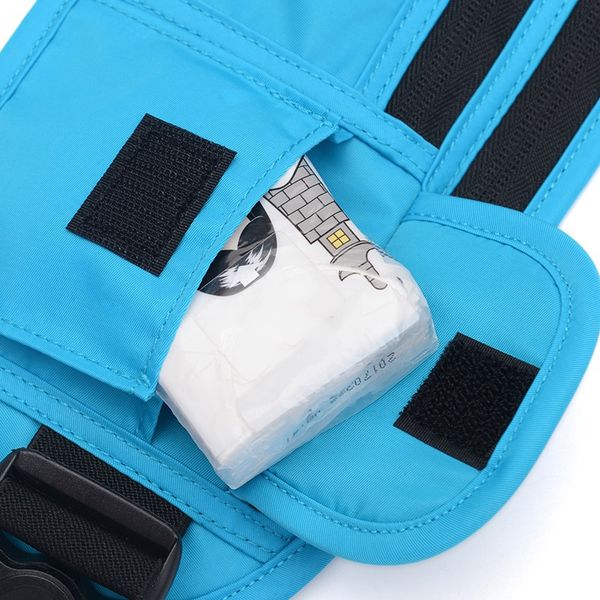 

outdoor bags 1 pcs multi-layer pockets waist bag travel pocket adjustable belt waterproof thin light workout sports