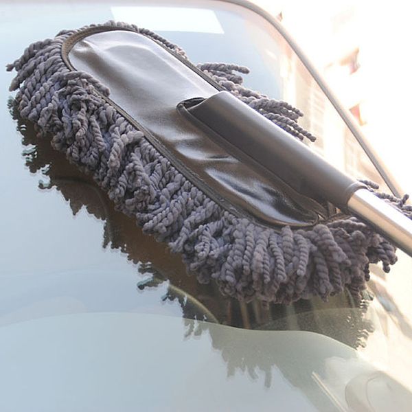 

car cleaning tools wax brush auto exterior retractable long handle wash brush car duster dust wax drag m8617