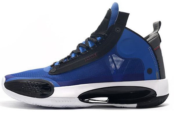 

popular men's xxxiv pf j34 blue void bred basketball shoe training sneakers trainers athletic sports running shoes for men women boots, White;red