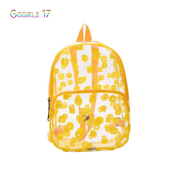 

новая женская сумка лето прозрачный рюкзак корейский небольшой рюкзак