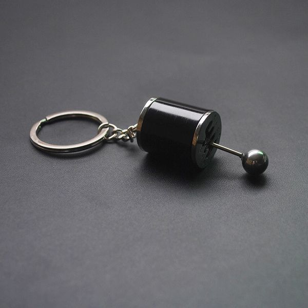 

new sale key chain ring fob keyring creative car 6 speed gearbox gear shift racing tuning model keychain, Silver