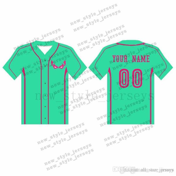 

61man custom baseball jerseys breathable 2019 men youth quick dry blue white stitched m-xxxl green baseball jerseys, Blue;black