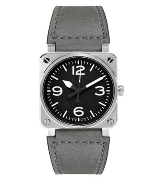 

famous brand br men watch montre homme fashion sports military quartz watches men square female clock relogio masculino, Slivery;brown