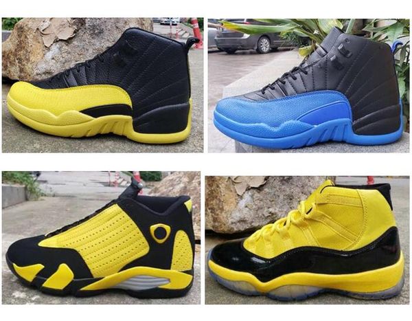 black and yellow 12s men