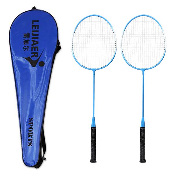 

2 player badminton racket set indoor outdoor sports students children practice badminton racquet with cover bag 3 colors