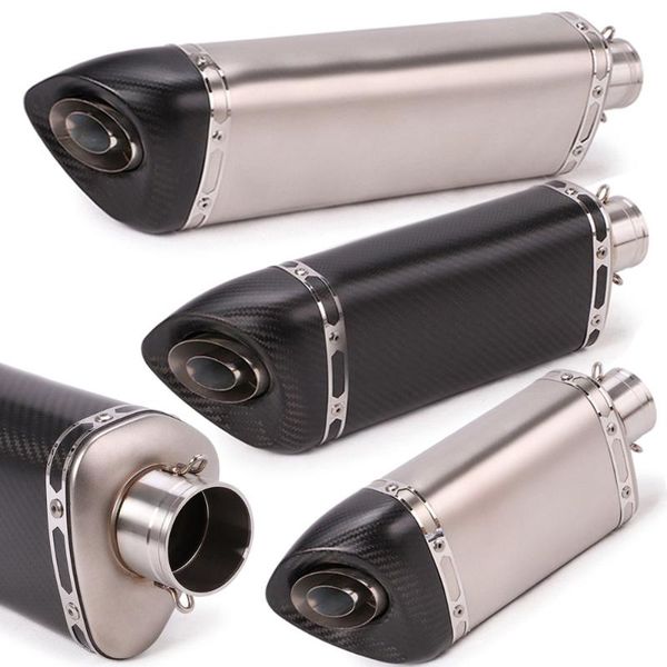 

universal 51mm motorcycle exhaust pipe muffler akrapovic escape moto for duke250 rc390 mt09 ninja400 gsxr750 cbr1000rr z250 zx6r