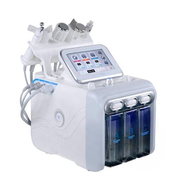 

6 в 1 Н2-О2 гидра Dermabrasion Bubble Spa RF машина для лица Кислород машина для лица Аква пилинг