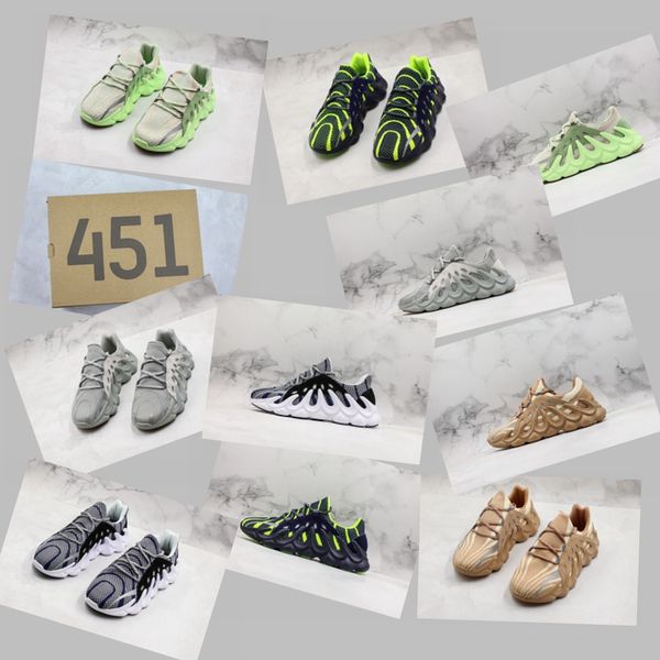 

2019 og 451 kanye west 3m volcano wave mens designer casual shoes men 700s cool fashion trainers size 36-45, Black