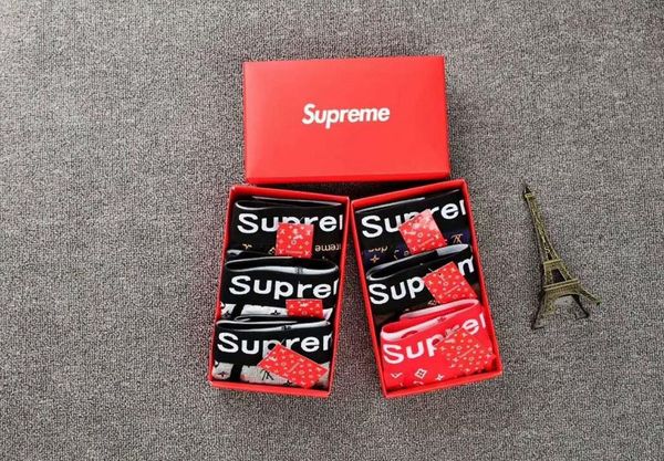 

6 colors medusa printing with box men's underwear male boxers breathable underpants mens casual briefs, Black;white