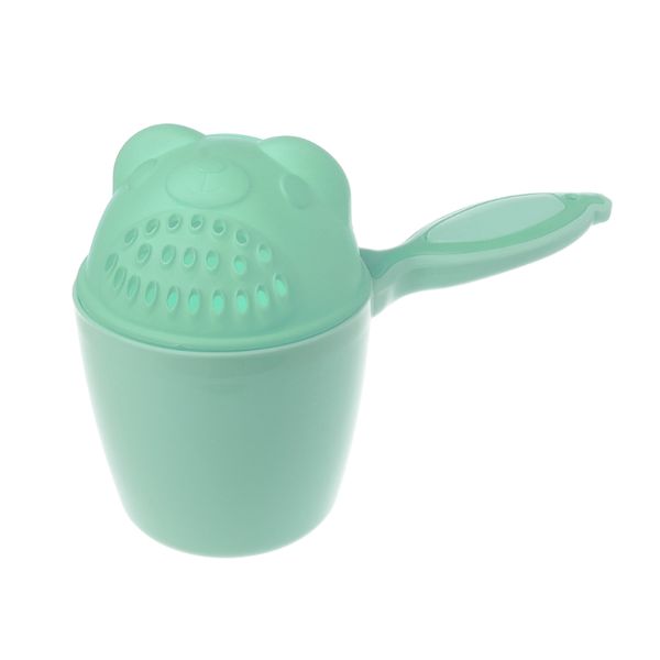 

baby bath cap kids washing hair shampoo cartoon cup children shower spoons