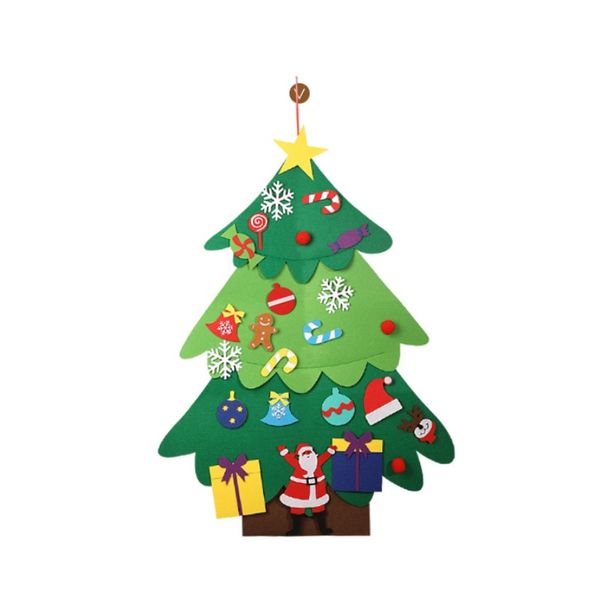 

christmas tree ornament mini painted christmas tree decorations wooden card new year's decorations for home