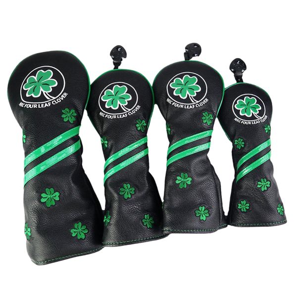 

4шт водонепроницаемый golf club head cover hybrid ut wood headcover driver