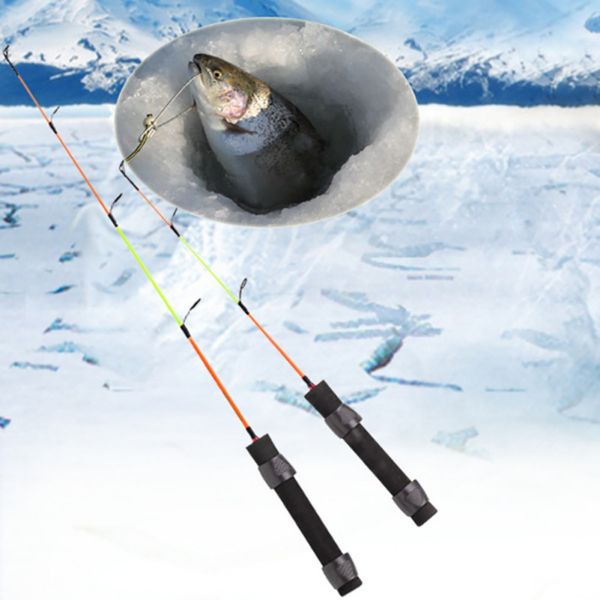 

1pc winter ice fishing rods 41cm/56cm mini fishing pole portable outdoor tool spinning casting rod new arrival