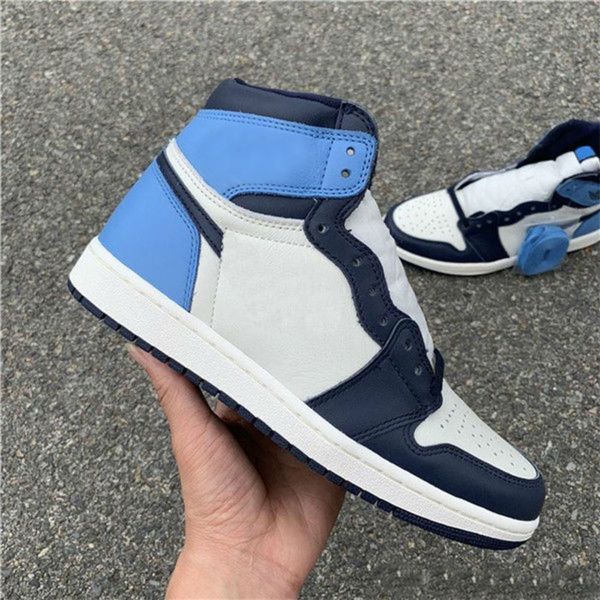 

2020 new 1 high og unc patent wmns asg obsidian blue chill white men women basketball shoes 1s designer sneakers