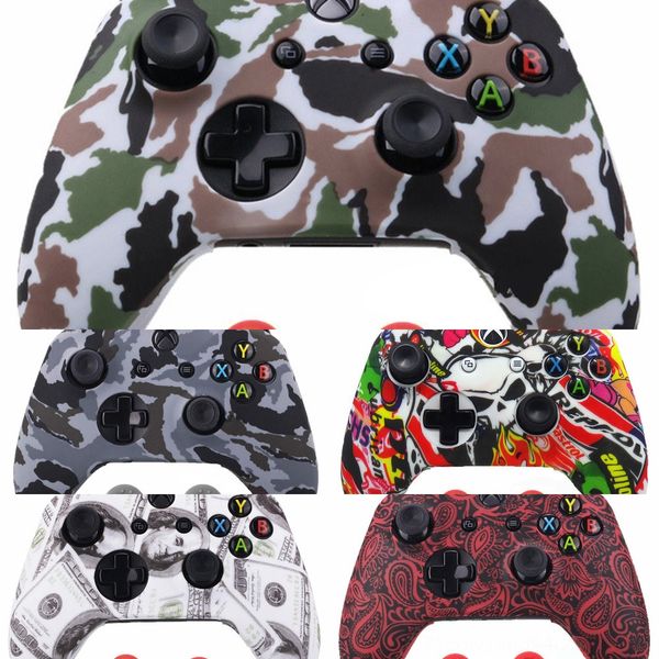 

g0w3g muti accessories anti-slip soft silicone rubber skin protective case xbox skin sleeve for cover one s controller gaming color