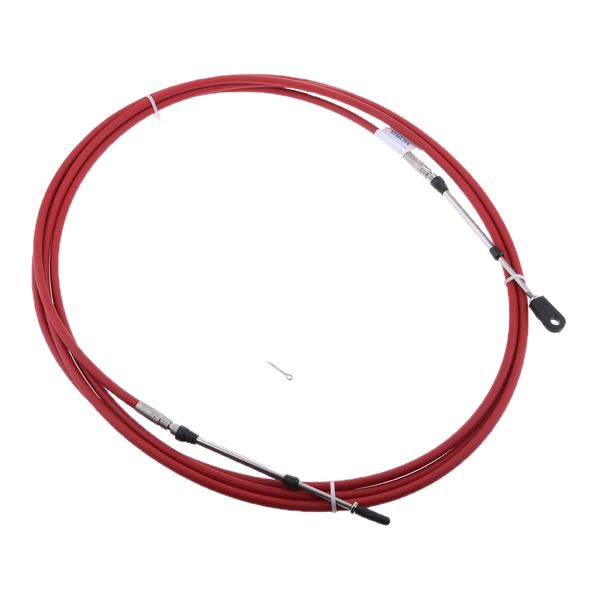 

2pcs red & black universal shift throttle cable for yamaha outboard boat control lever - 19ft