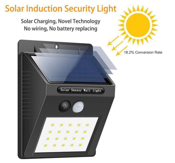 2019 Solar Powered 30 Led Wall Light Waterproof 30leds Led Wall Light Waterproof 30leds Solar