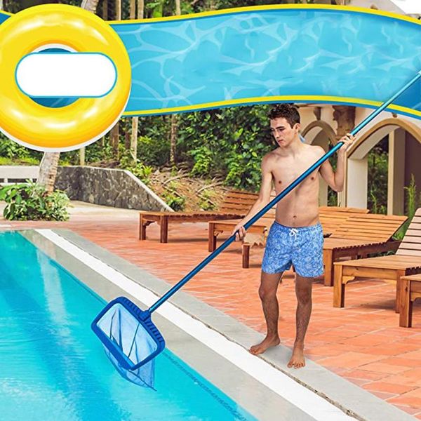

pool & accessories leaf rake mesh frame net professional skimmer cleaner swimming spa tool cleaning