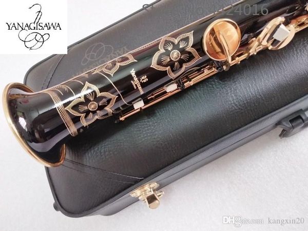 

new arrival straight b flat sax musical instrument japan yanagisawa s-901 soprano black saxophone