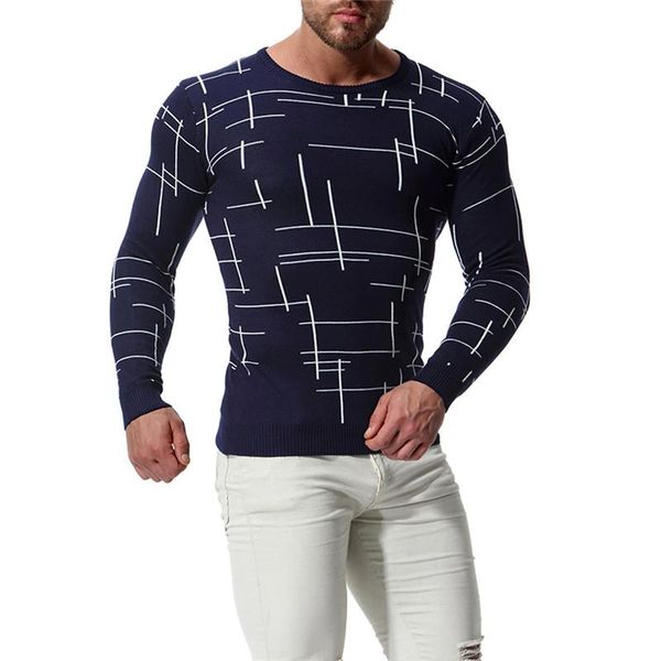 

мужская весна цифровой печатный свитер повседневная круглый вырез с длинным рукавом одежда свободные свитера простой стиль, White;black