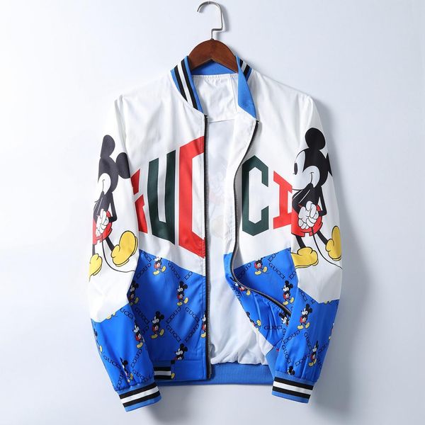 

fashion jacket windbreaker long sleeve men's jacket clothing zipper with animal alphabet pattern plus size clothes m-3xl, Black;brown