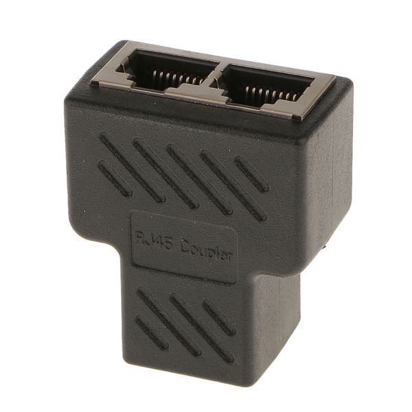 

1 до 2 порта rj45 lan сети ethernet разъем splitter plug адаптер