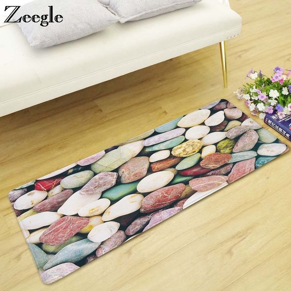 

zeegle stone pattern 3d floor mats living room rug carpets kids room anti-slip bedroom carpet bedside rugs absorbent kitchen mat