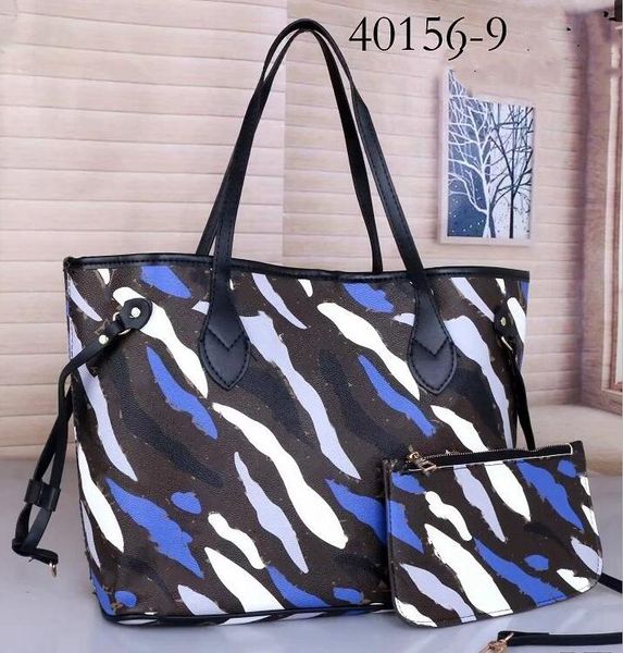 

2pcs set classic designer womens handbags flower ladies composite tote pu leather clutch shoulder bags female purse with wallet