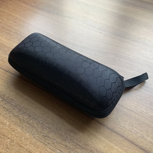 

square black glasses case eva high-end zipper sun glasses case